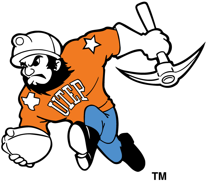 UTEP Miners 1992-2003 Mascot Logo 01 decal supplier